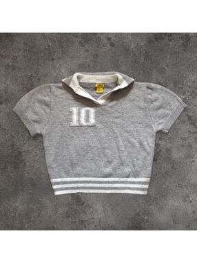 Fire Y2K Daisy cropped sweater